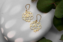 Load image into Gallery viewer, Birth Flower Earrings - Dazzling Floral Designs