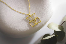 Load image into Gallery viewer, Personalized Gold Logo Necklace | Hand-Drawn Design | Unique Gift for Every Occasion