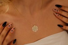 Load image into Gallery viewer, Life Harmony Flower of Life Pendant Necklace - Radiate Positive Energy and Connection