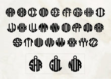 Load image into Gallery viewer, Elegant You Monogrammed Stud Earrings - Personalized Glam for Every Occasion