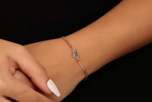 Load image into Gallery viewer, Fingerprint Heart Bracelet - Custom Sterling Silver Engraved Heart Jewelry - Personalize with Your Loved One's Fingerprint