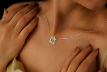 Load image into Gallery viewer, Shimmering Gold Monogram Necklace | Custom Initial Jewelry | Thoughtful Personalized Gift