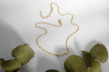 Load image into Gallery viewer, Gold Tiny Name Necklace | Dainty Personalized Jewelry with Box Chain | Unique Nameplate Gift in Silver