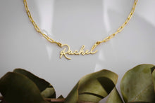 Load image into Gallery viewer, Shimmering Gold &amp; Silver Name Necklace - Personalized Link Chain Jewelry