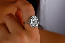 Load image into Gallery viewer, Blooming Love Birth Flower Ring with Multi-CZ Diamond