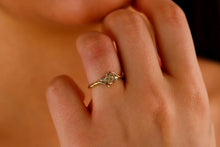 Load image into Gallery viewer, Eternal Bloom Birth Month Flower Ring with Sparkling CZ Diamond