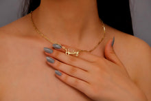 Load image into Gallery viewer, Shimmering Gold &amp; Silver Name Necklace - Personalized Link Chain Jewelry