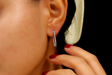 Load image into Gallery viewer, Shine Sterling Silver Huggie Hoop Set with Cubic Zirconia