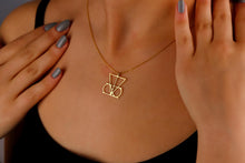 Load image into Gallery viewer, Personalized Gold Logo Necklace | Hand-Drawn Design | Unique Gift for Every Occasion