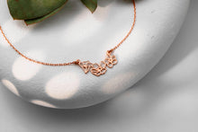 Load image into Gallery viewer, Blooming Gifts Birth Month Flower Necklace | Gold &amp; Silver Interlocking Family Jewelry