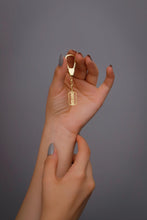 Load image into Gallery viewer, Bold Name Keychain - Customizable 925 Sterling Silver with Gold Accents - Dainty &amp; Unique Gift for Loved Ones