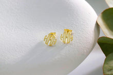 Load image into Gallery viewer, Elegant You Monogrammed Stud Earrings - Personalized Glam for Every Occasion