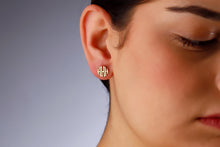 Load image into Gallery viewer, Elegant You Monogrammed Stud Earrings - Personalized Glam for Every Occasion