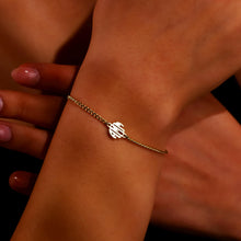 Load image into Gallery viewer, Block Monogram Bracelet by SilverGoldandRose - Personalize Your Style with a Unique Touch