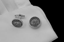 Load image into Gallery viewer, Personalized College Cufflinks in 925 Sterling Silver