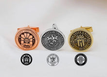 Load image into Gallery viewer, Personalized College Cufflinks in 925 Sterling Silver