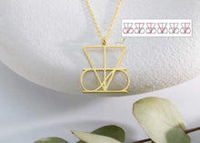 Load image into Gallery viewer, Personalized Gold Logo Necklace | Hand-Drawn Design | Unique Gift for Every Occasion