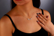 Load image into Gallery viewer, Blooming Gifts Birth Month Flower Necklace | Gold &amp; Silver Interlocking Family Jewelry
