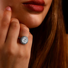 Load image into Gallery viewer, University Rings with Sparkling CZ Diamonds