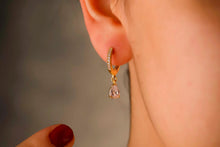 Load image into Gallery viewer, Sparkle &amp; Shine Pave Diamond Huggie Earrings in 925 Sterling Silver