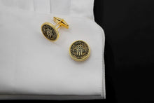Load image into Gallery viewer, Personalized College Cufflinks in 925 Sterling Silver