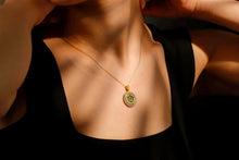 Load image into Gallery viewer, Personalized Graduation Medallion Necklace in Sterling Silver