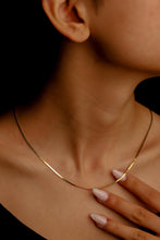 Load image into Gallery viewer, Shimmering Dainty Snake Chain Necklace - Elegant Italian Design in Silver, Gold &amp; Rose Gold