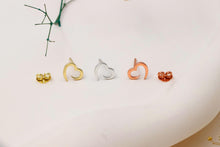 Load image into Gallery viewer, Heartfelt Sterling Silver Heart Studs - Hypoallergenic Elegance