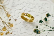 Load image into Gallery viewer, Custom Birth Flower Ring | Personalized Sterling Silver Jewelry