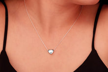 Load image into Gallery viewer, Bubble Heart Charm 3D Moveable Necklace in 925 Sterling Silver
