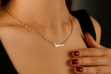 Load image into Gallery viewer, Custom Name Necklace | 18K Gold Filled &amp; Sterling Silver | Dainty Chain for a Personal Touch