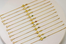 Load image into Gallery viewer, Floral Essence Birth Month Flower &amp; Birthstone Bracelets - Celebrate Your Unique Journey