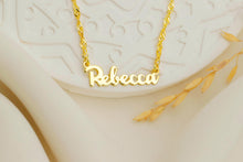 Load image into Gallery viewer, Custom Name Necklace | 18K Gold Filled &amp; Sterling Silver | Dainty Chain for a Personal Touch