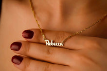 Load image into Gallery viewer, Custom Name Necklace | 18K Gold Filled &amp; Sterling Silver | Dainty Chain for a Personal Touch