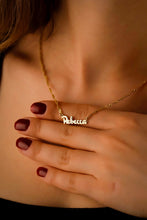 Load image into Gallery viewer, Custom Name Necklace | 18K Gold Filled &amp; Sterling Silver | Dainty Chain for a Personal Touch