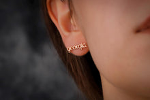 Load image into Gallery viewer, Custom Name Stud Earrings in 925 Sterling Silver