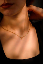 Load image into Gallery viewer, Dainty Bow Necklace by SilverGoldandRose - 14K Gold Ribbon Pendant