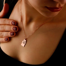 Load image into Gallery viewer, Hoop Dreams Personalized Sterling Silver Basketball Necklace - Custom Name &amp; Number