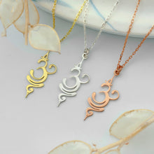 Load image into Gallery viewer, Elysian Jewelry Sterling Silver Yoga Breathe Necklace | Inspiring Minimalist Chakra Design