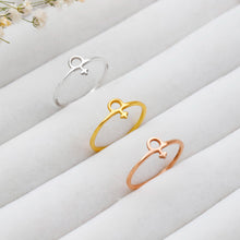 Load image into Gallery viewer, Pride &amp; Joy Sterling Silver Gender Symbol Ring - Celebrate Lesbian &amp; Non-Binary Empowerment