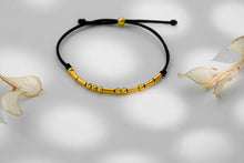 Load image into Gallery viewer, Personalized Morse Code Bracelet - Hidden Message Sterling Silver Jewelry