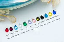 Load image into Gallery viewer, Birthstone Name Necklace | Personalized 925 Sterling Silver | Waterproof Gemstone Jewelry