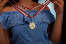 Load image into Gallery viewer, Engraved College Logo Medal - 925 Sterling Silver Graduation Gift for Proud Graduates