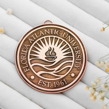 Load image into Gallery viewer, Engraved College Logo Medal - 925 Sterling Silver Graduation Gift for Proud Graduates