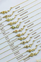 Load image into Gallery viewer, Dainty Birth Flower Necklace | Sterling Silver, Gold and Rose