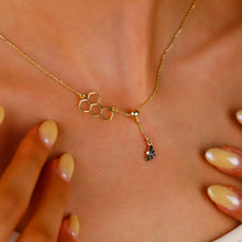 Load image into Gallery viewer, Bee Inspired Moveable Honeycomb Honey Bee Necklace in Sterling Silver