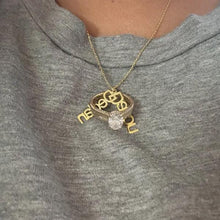 Load image into Gallery viewer, Personalized Sterling Silver Geometric Ring Holder Necklace - Unique Wedding Keepsake