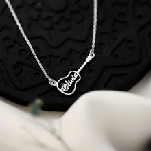 Load image into Gallery viewer, Personalized Guitar Necklace - Custom Name Pendant for Music Lovers - Perfect Gift for Musicians