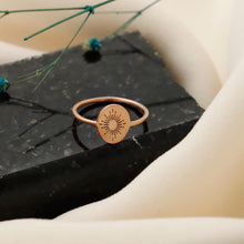 Load image into Gallery viewer, Sunbeam Jewelry Sun Beam Ring - Dazzling Minimalist Gold &amp; Silver Sunburst Design