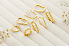 Load image into Gallery viewer, Shine Sterling Silver Huggie Hoop Set with Cubic Zirconia